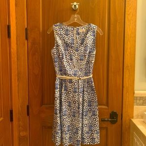 Calvin Klein Sleeveless Belted Dress